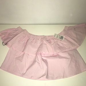 FOREVER 21 pink off the shoulder top